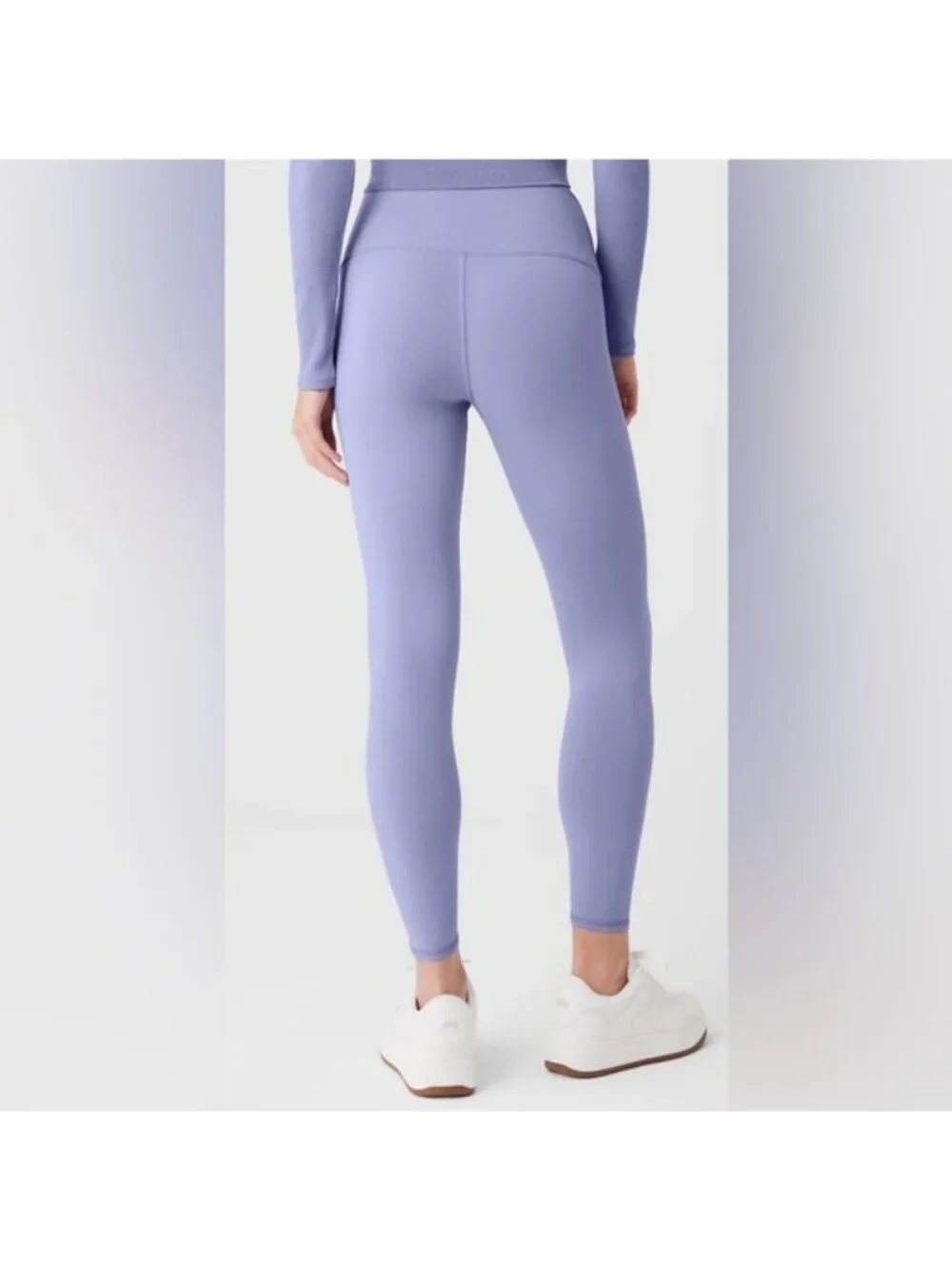 Alo Yoga 7/8 High-Waist Airbrush Leggings in Lilac Blue